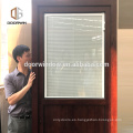 Puerta frontal de madera de diseño de puerta abatible puerta invisible